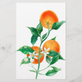 Citrus Little Süsse Baby Dusche wünscht Spielkarte Flyer (Hinten)