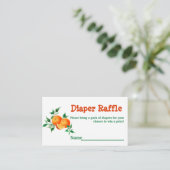 Citrus Little Süsse Baby Duwer Game Diaper Raffel Begleitkarte (Stehend Vorderseite)