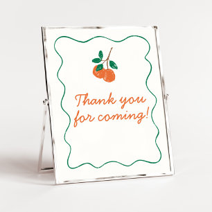 Citrus Little Süsse Modern Vielen Dank für Ihr Kom Poster