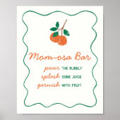 Citrus Little Süsse Moderne Babydusche Mama Osa Ba Poster (Vorne)