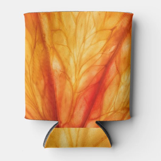 Citrus Macro: Blut Orange Abstrakt. Dosenkühler (Vorderseite)