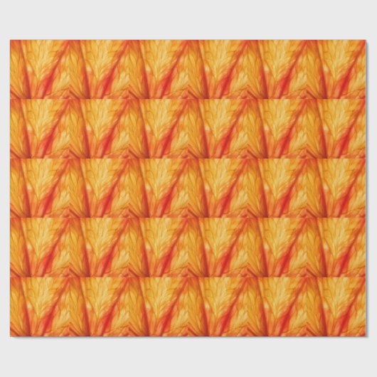 Citrus Macro: Blut Orange Abstrakt. Geschenkpapier (Flach)