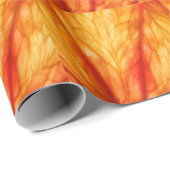 Citrus Macro: Blut Orange Abstrakt. Geschenkpapier (Rolleneckpunkt)