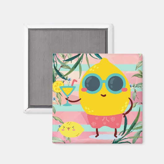 Citrus Magnet (Vorderseite/Rückseite)