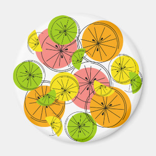 Citrus-Magnet rund Magnet