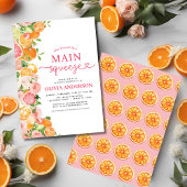 Citrus Main Squeeze Brautparty Orange Einladung