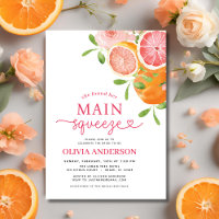 Citrus Main Squeeze Brautparty Orange Pink