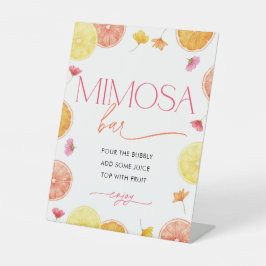 Citrus Main Squeeze Bridal Shower Mimosa Bar Sockelschild