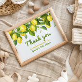 Citrus Main Squeeze Sweetie Lemon Baby Dusche Dankeskarte