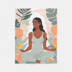 Citrus Meditation Fleecedecke