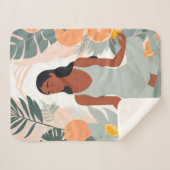 Citrus Meditation Sherpadecke (Vorderseite (Horizontal))