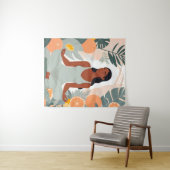 Citrus Meditation Wandteppich (Beispiel (Horizontal))