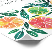 Citrus Mimosa Bar Cocktail Drinks Party Zeichen Poster (Ecke)