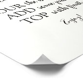 Citrus Mimosa Bar Drink Sign Poster (Ecke)