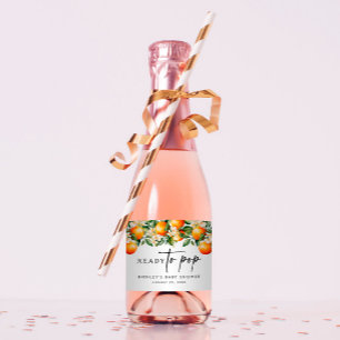 Citrus Mini Sparkling Weinmarken Bereit zum Pop Schaumweinetikett
