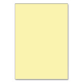 Citrus Minimalistisch Gelbe Platzkarte Tischnummer (Rückseite)