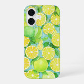 Citrus Mix - Fresh Lemon & Lime Phone Case iPhone 16 Hülle (Rückseite)