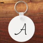 Citrus-Monogramm-Aluminiumkreis zweiseitig Schlüsselanhänger (Rückseite)