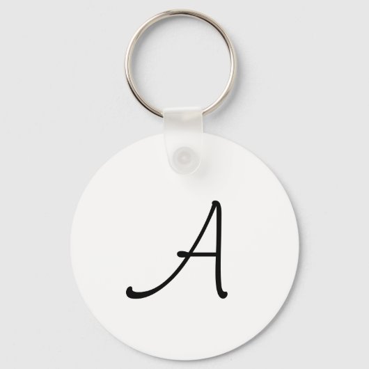 Citrus-Monogramm-Aluminiumkreis zweiseitig Schlüsselanhänger (Rückseite)