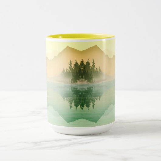 Citrus Mountains Forest Landschaft Tasse (Zentrum)