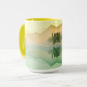 Citrus Mountains Forest Landschaft Tasse (Vorderseite Links)