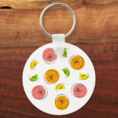 Citrus Mult Schlüsselanhänger Aluminiumkreis zweis (Rückseite)