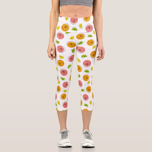 Citrus Multi capri Leggings (Vorderseite)