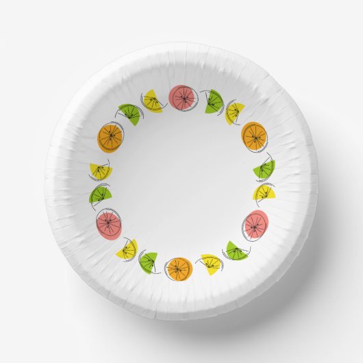 Citrus Multi Circle Pappteller (Vorderseite)