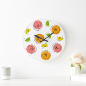 Citrus Multi clock rund Große Wanduhr (Zuhause)