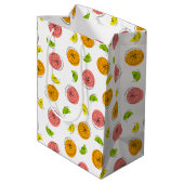Citrus Multi Geschenksack Medium Mittlere Geschenktüte (Rückseite Schrägansicht)