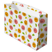 Citrus Multi Geschenktasche groß Große Geschenktüte (Rückseite Schrägansicht)