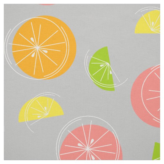 Citrus Multi grau Stoff (Muster)