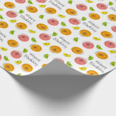 Citrus Multi 'Happy Birthday' Geschenkpapier (Ecke)