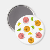 Citrus Multi-Magnet rund Magnet (Vorderseite/Rückseite)
