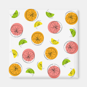 Citrus Multi-Magnetquadrat Magnet