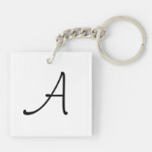 Citrus Multi Monogram Schlüsselanhänger Quadrat be (Rückseite)