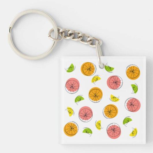 Citrus Multi Schlüsselanhänger Quadrat beidseitig (Vorderseite)