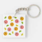 Citrus Multi Schlüsselanhänger Quadrat beidseitig (Rückseite)