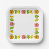 Citrus Multi Square Pappteller (Vorderseite)