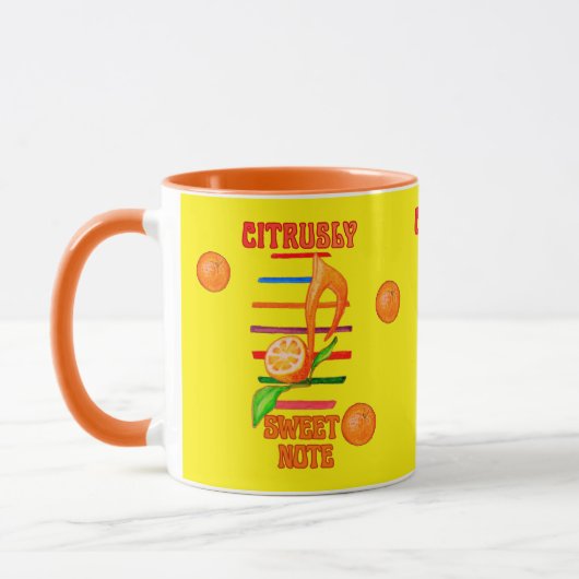 CITRUS MUSIC NOTE DESIGN-TASSE TASSE (Links)