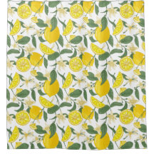 Citrus Muster Duschvorhang