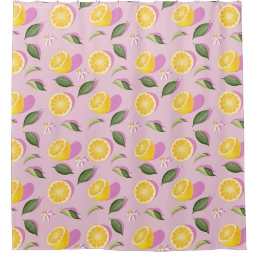 Citrus Muster Duschvorhang (Vorderseite)