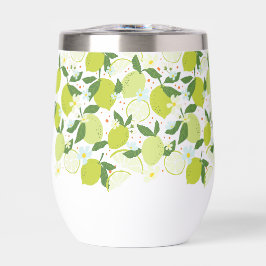 Citrus Muster Edelstahl Wine Tumbler