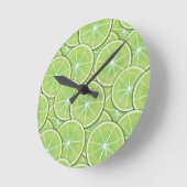 Citrus Muster Runde Wanduhr (Winkel)