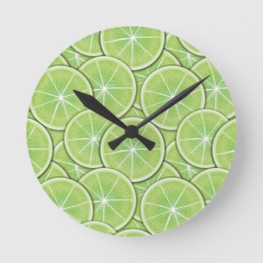 Citrus Muster Runde Wanduhr (Vorderseite)