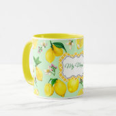 Citrus Muster Tasse (Vorderseite Links)