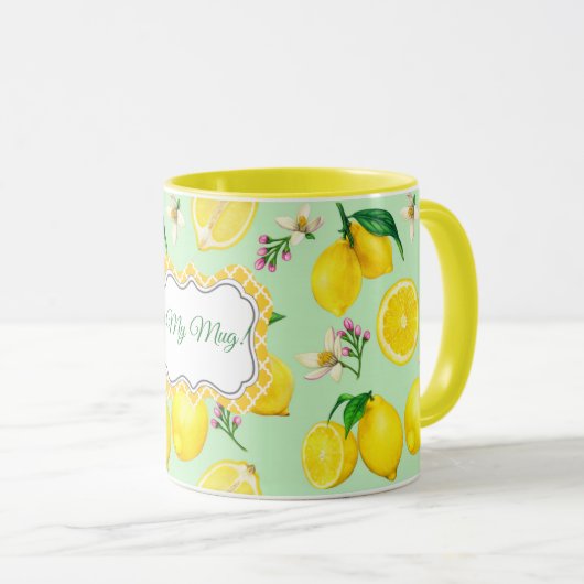 Citrus Muster Tasse (VorderseiteRechts)