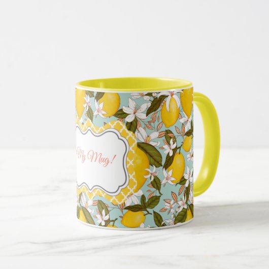 Citrus Muster Tasse (VorderseiteRechts)