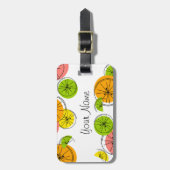 Citrus Name Gepäckmarke Gepäckanhänger (Vorderseite vertikal)