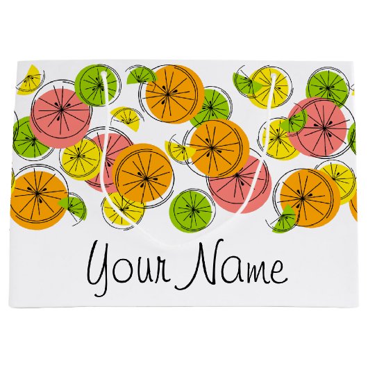 Citrus Name Geschenktasche groß Große Geschenktüte (Vorderseite)